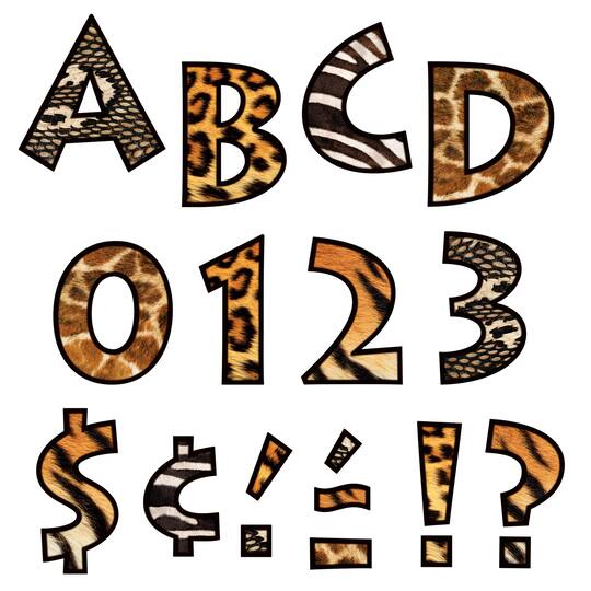 buy the trend enterprises animal print uppercase ready letters at michaels com